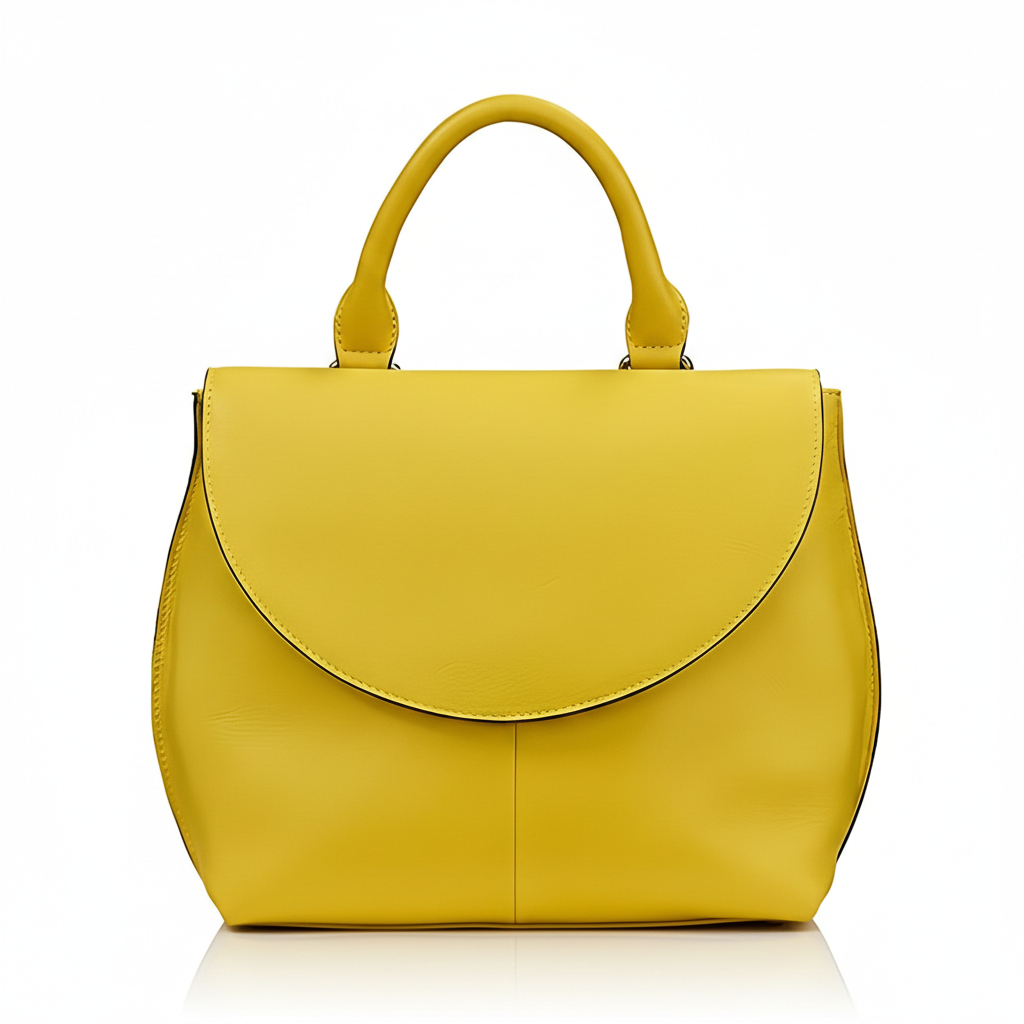 Modern Flap Leather Handbag – Structured Statement Carry