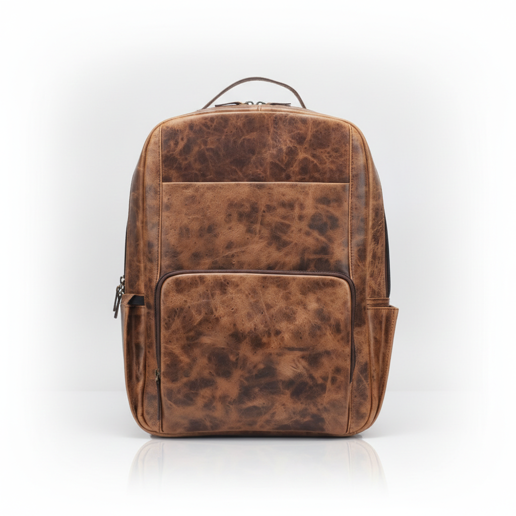 Artisan Vintage Leather Backpack – Handcrafted Work & Travel Bag